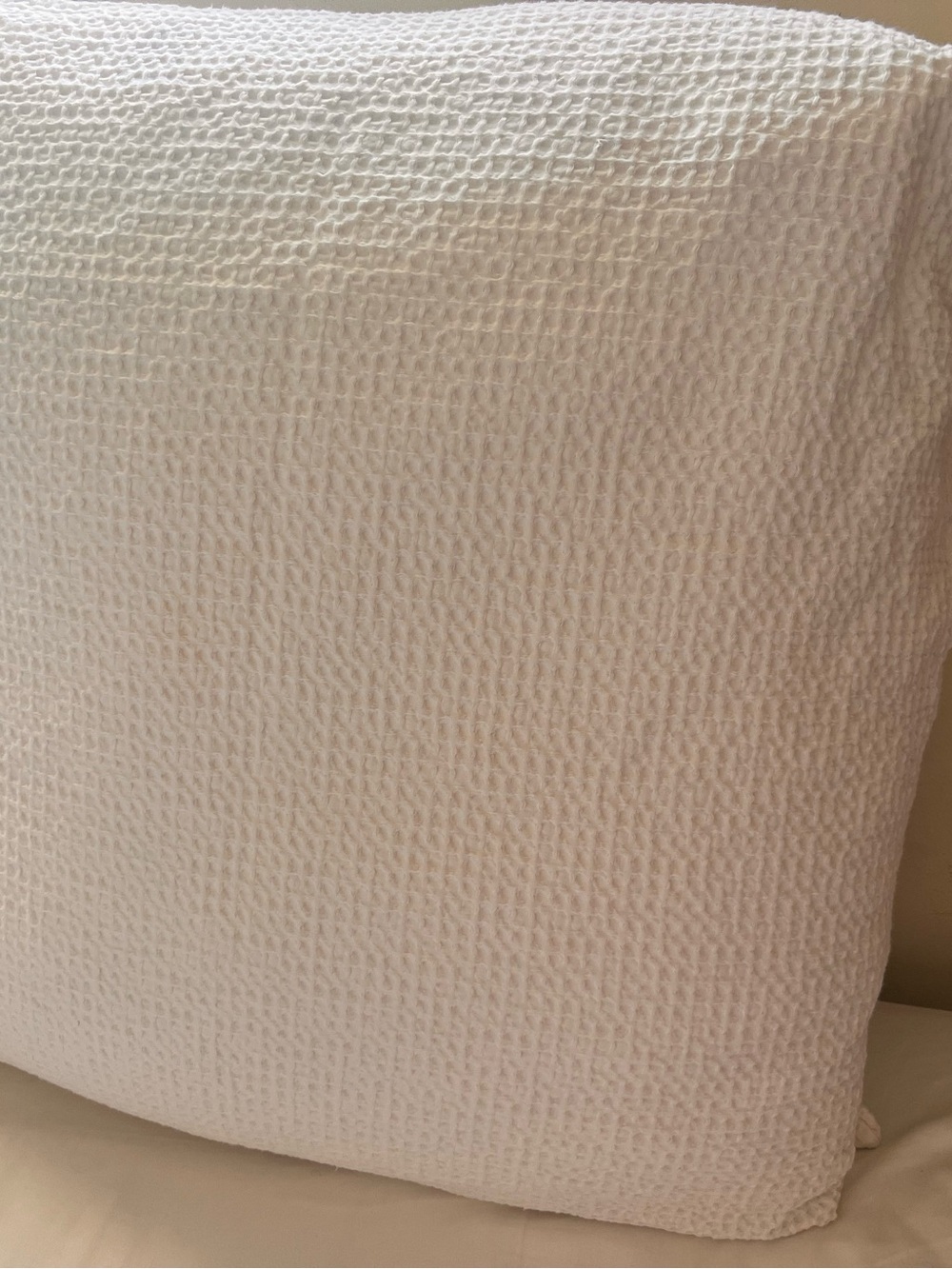 Threshold Cream Waffle-Textured Pillow Cover